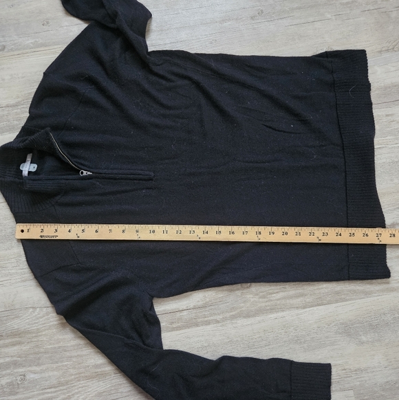 Smartwool Men's Black Wool 1/4 Zip Zip-Up Sweater Medium - Picture 6 of 7